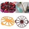 Hotaden Taglierina della torta torta 10/12 parte pasticceria affettatrice Pari torta porzioni Marker divisori Strumenti decora muffa Bakeware (colore casuale)
