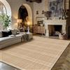 PureCozy Tappeto Salotto 200x300cm Marrone Moderno Geometric Tappeti