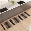 NARCISO Tappeto Cucina Antiscivolo Lavabile 100% Vinile Gommato Antimacchia, Passatoia Cucina Antiscivolo Lavabile, Tappeti Runner Disponibili in Varie Metrature (Tiles Sabbia, 52x240cm)