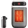 KQWVZ Riscaldatore a Presa, 500W Plug in Mini Heater, Termoventilatore Da Parete Con Presa, Display LED, Funzione Timer, Mini Stufetta Elettrica DaPresa per Funzionamento in Ufficio, Casa