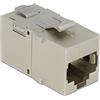 Delock 86408 DELOCK Keystone Modul RJ45 -> RJ45 Cat6A Metall Bu/Bu