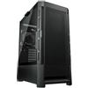 COUGAR PC case AIRFACE Nero Mid Tower Pannello frontale a rete 1 ventola da 120 mm TG Pannello sinistro Nero