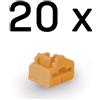 Lindy 47898 LINDY RJ45 Port Schlösser Orange, 20 Stück