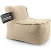 DS Produkte Divano-pouf modulare Lumaland, beige, dimensioni 54x81x70 cm, modello Cord, elemento centrale