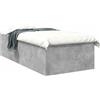 vidaXL Base letto a terra, grigio cemento, 80 x 200 cm, materiale composito