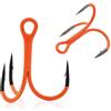 AMZfishing® - Ami da pesca triangolari attivi ai raggi UV, ami da pesca triangolari, anelli di ricambio, ami da pesca affilati, ami da pesca Wobbler