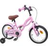HGKMBRY Bicicletta da 12 pollici, telaio in acciaio celeste