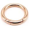 BAKLUCK O-ring for cancello a molla in metallo - Gancio portachiavi in lega di zinco for borse, 1pcs(Rose Gold,25mm)
