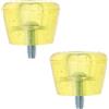 Cabilock Fermo Pattini Rotelle Pu Giallo, Grande Area Frenante per Pattini | Leggero e Robusto, Montaggio Semplice, per Pattini a Rotelle, Accessorio Pratico Misura Compatta