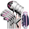 Generic Set completo di mazze da golf, confezione da 12 pezzi con driver, fairway, ibrido, ferri da stiro, putter e borsa di supporto per destrorsi