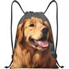 Anceky Zaino con coulisse, borsa da palestra con coulisse Golden Dog, borsa da nuoto per uomo e donna