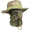Vynebtrv Set cappello da sole Boonie mimetico e passamontagna protettivo | Set cappello boonie traspirante e copriviso, Leggero, Tesa modellabile, Poliestere Ice Silk liscio