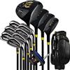 Generic Set completo di mazze da golf, 13 pezzi, con legna, ferro, putter, sacca da golf, set completo per principianti e appassionati, ideale per giocare
