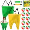 Wvu & Wvo Granny Pants - Gioco da cortile da 16 pezzi per Pasqua, 2 giochi di pantaloni grandi, per esterni, 10 palline, 1 pompa, giochi da lancio per adulti all'aperto, ideali per feste
