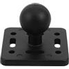 Gatuida Supporto a Sfera da 1,6'' con Binario a T, Base a Sfera per | Accessori per binari da kayak, supportano supporti per cellulari o attrezzatura da pesca, installazione senza attrezzi,