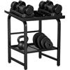 Tasofac Home Gym Equipment - Supporto pesi regolabile a 2 livelli, colore: nero