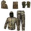 Generic Tuta Ghillie 3D Foglie Acero 6 Pezzi Camouflage Caccia Abbigliamento | Misto Cotone Rete;Giacca,Pantaloni,Maschera,Guanti,Sacca;Elastico;Per Osservazione Fauna,Airsoft,Outdoor,Ocio