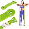 XTREXO Fascia di resistenza da 6,5 a 16 kg, per allenamento di forza e | 211 cm di lunghezza, 1,3 cm di larghezza, 0,5 mm di spessore, in TPR, per trazioni, stretching, mobilità e riabilitazione