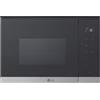 LG MG7Z2593DK Microonde da incasso 25 litri, 900W , Auto cottura, Grill, Scongelamento, Ricette, Timer e orologio, Nero e inserto in acciaio