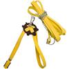 Generic Guinzaglio per tartarughe, resistente, per interni ed esterni, comodo accessorio per rettili con design robusto (giallo, 20 cm)