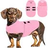 PUZAUKAL Maglione Cane Pile, Morbido Cappottino Cane Taglia Piccola Media | Caldo Maglioncino Per Cani E Gatti, Cappotto Pile Cani Taglia Grande, Gilet Bassotto Chihuahua Barboncino, Rosa chiaro S