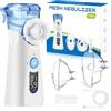 VapoZen Aerosol Portatile Silenzioso Macchina Aerosol per Adulti e Bambini a Ultrasuoni con Ricarica USB-C Nebulizzatore Elettrico Portatile Macchinetta Aerosol Compatta ed Efficiente Meno Residui