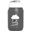 BOBIKE 8649400005 - ONE Borraccia per Bambini con capacità 450ml e tappo shaker. Borraccia da bicicletta senza BPA in Nardo Grey/Whitea colori Grigio Nardo/Bianco