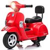 Garvee Moto Elettrica per Bambini Mini Vespa Scooter Motorino Elettrico 6V | Schienale, Fari Luminosi, Musica, Clacson, Rotelle di Supporto, Velocità 3 km/h, 67x57x40 cm, per Bambini 3+ Anni, Rosso