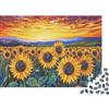 6N2X9A4S Campo di girasoli Puzzle 1000 Pezzi Carta per Adulti Paesaggio colorato Relax Migliora concentrazione Arredo Regalo Attività Famiglia 38x26cm/1000pcs