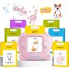 AHJ Schede Flash Cards Parlanti (Spagnolo e Inglese), Giocattoli di Apprendimento per Bambini dai 1-12 Anni, Educativi Prescolari da Ascoltare e Imparare di Base 112 Flashcard 224 Parole (Rosa)
