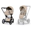 Cybex Platinum Duo E-Priam Telaio Matt Black Cybex New Generation - Comfort Collection Cozy Beige