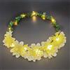 HhBdy Cerchietto per Capelli a LED, A Forma di Corona di Fiori (Bianco Sporco)