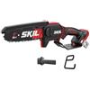 SKIL 0512CA GS1E0512CA - Sega da giardino a batteria lunga 15 cm, motore senza spazzole, lubrificazione automatica della catena, funzionamento a batteria, serbatoio dell'olio da 50 ml, attrezzi da