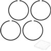 M METERXITY Kit di Anelli per Pistone da 4 Pezzi, 31mm X 1.5mm di Spessore in Ghisa Sferoidale, Set di Anelli per Pistone Standard di Ricambio per Piccoli Motori/Macchinari [Nero]
