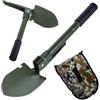 Generico Pala Pieghevole 3 in 1 Giardinaggio, Attrezzi Lavoro Giardino, Paletta, Piccone, Forbice Potatura, Zappa, Rastrello, Pala, Artiglio, Acciaio Inox, Manico Plastica Gomma. (PALA VERDE MILITARE)
