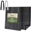 GARDENIX - Telo anti-erbacce con 50 ancore 8m² (0,4m x 20m) - Permeabile all'acqua 100g/m² - Nero resistente ai raggi UV, tessuto anti-erbacce, tessuto per il terreno, tessuto sottoscocca