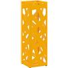 vidaXL Stand per Ombrelli da Pioggia Senape 15,5 x 15,5 x 49 cm | Motivo geometrico trendy per un tocco moderno, Accompagna tanti ombrelli e ha spazio extra per piccole cose,