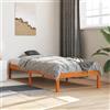 MOBCANT Giroletto senza Materasso,Telaio del Letto Rete letto Letto frame Letto per Anziani utilizzabile per Appartamento Albergo Dormitorio Camera degli ospiti Marrone Cera 90x200 cm Massello Pino