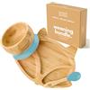 bamboo bamboo Piatto Baby & Ciotola Svezzamento Set, Ventosa per Pappa e Svezzamento, Piatto Volpe Bamboo, Ciotola Toddler & Cucchiaio Baby, Piatti per Bambini da 6 Mesi (Volpe, Blu)
