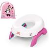 Bright Starts, vasino da viaggio 2 in 1 con Minnie Disney, vasino o copriwater autoportante, con borsa da viaggio, rosa