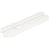 cyclingcolors 2x Guida per cassetti in plastica per mobile, mobile in legno, spessore 18 mm, larghezza 40 mm, profondità 338 mm, altezza 45 mm, bianco