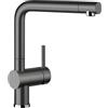 Blanco 518814 Linus HD, Rubinetteria da cucina, finitura metallizzata, Grigio