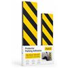 OFITURIA Paracolpi Garage Adesivo Pack 2 50x10+36x8 cm Nero/Giallo, Protezione Muro Garage, Paracolpi Portiere Auto, Gomma Antiurto Box Auto (Pack 2 pz, 50x10+36x8 cm, Nero/Giallo)