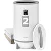 SereneLife Scaldasalviette Elettrico Bagno, Tocco Singolo, Anello LED, Scaldasalviette Bagno Timer e Spegnimento Automatico, 55 cm, Capacità 20 L per Asciugamani, Coperte, con 2 Dischi Profumati
