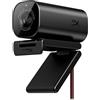 HyperX Vision S Webcam, 4K a 30 fps, FHD a 60 fps, Campo visivo fino a 90°, Sensore Sony Starvis 8 Megapixel, Ruotabile e Inclinabile, Windows Hello, Zoom, Teams, OBS, Discord, PC e Mac, Nero