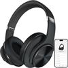 DOQAUS Cuffie Bluetooth Over Ear con APP,Nero | 90 ore di autonomia, 9 modalità EQ, Bluetooth 5.4, microfono integrato, pieghevoli per lavoro, viaggio, musica