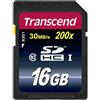 Transcend TS16GSDHC10 Scheda di Memoria SDHC da 16 GB, Classe 10 | Compatibile con fotocamere DSLR e digitali