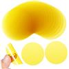RORPOIR LED Light Filters Adesivi in PET Giallo 50mm, Pellicole Filtro Gel Colorate Translucent, Set da 20 Pezzi per Faretti LED e Decorazione Ambientale