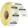 HENDI Etichette giornaliere per sicurezza alimentare, domenica, rotolo da 1000 etichette colore nero, 25x25mm