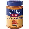 Barilla Pesto alla Calabrese, Sugo Pronto con Peperoni Rossi, 190 g | Peperoncino, Pecorino Romano DOP, Grana Padano DOP, Senza Glutine, Sugo Pronto Per Pasta